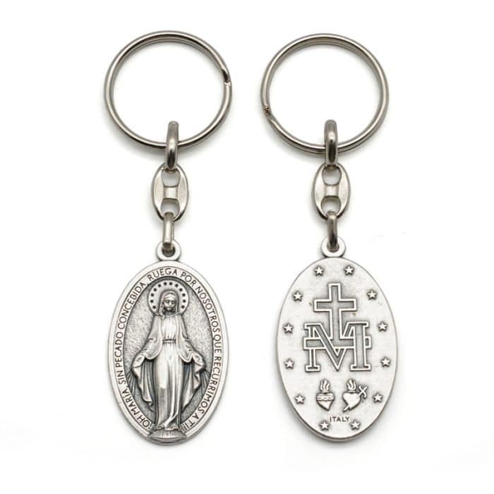 钥匙扣-圣母显灵-西班牙语版 Catholic religious art