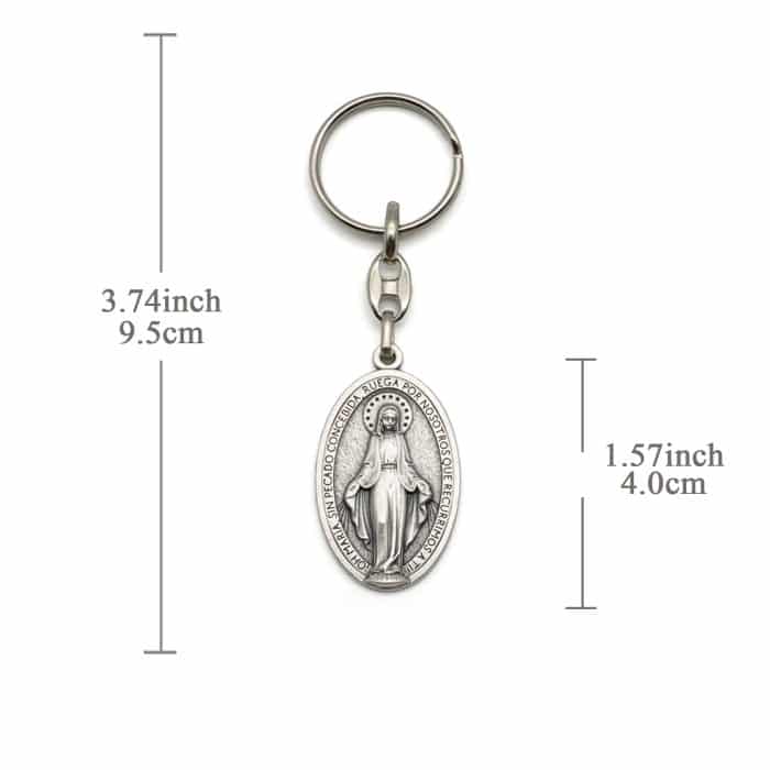 钥匙扣-圣母显灵-西班牙语版 Catholic religious art