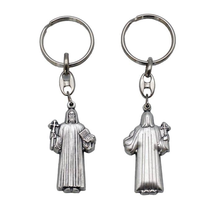 钥匙扣-圣本笃-开合-4.5cm Catholic religious art