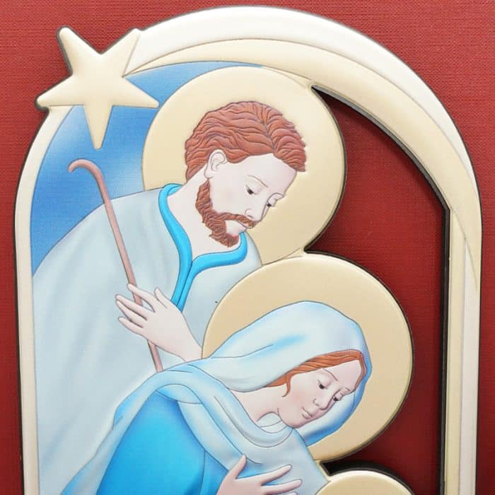 圣诞启明星浮雕摆台-16.3x21.6cm Catholic religious art