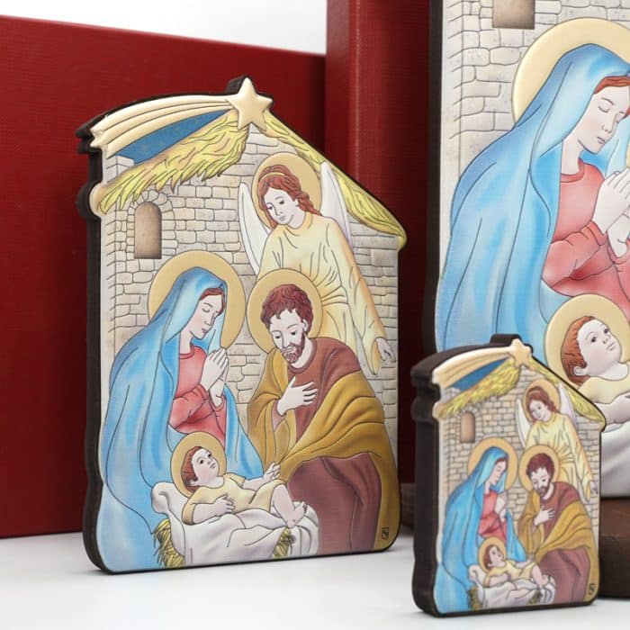 圣诞天使浮雕摆台-10x14cm Catholic religious art