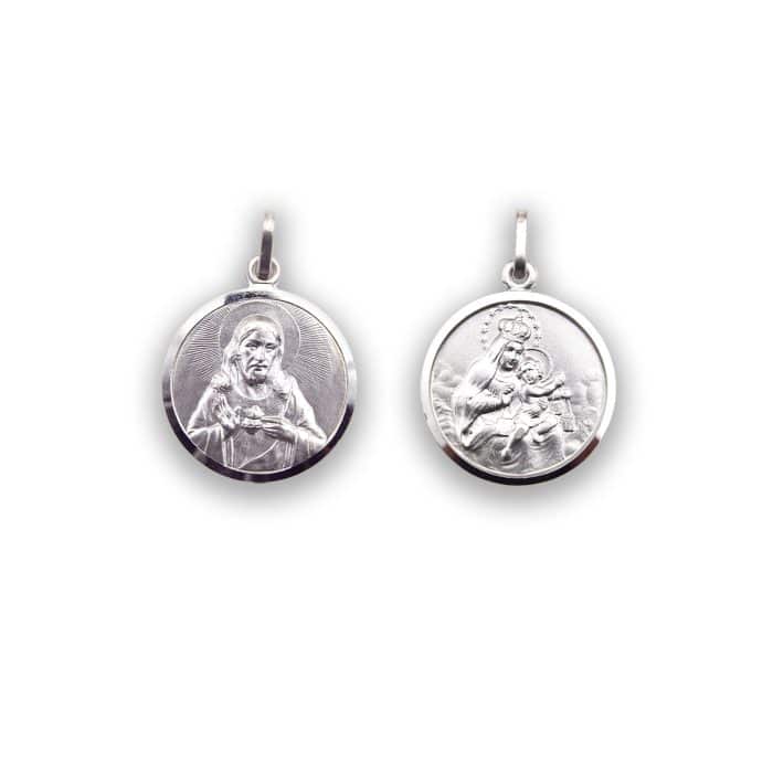 圣衣圣牌-925银-9mm Catholic religious art