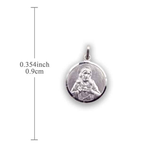 圣衣圣牌-925银-9mm Catholic religious art