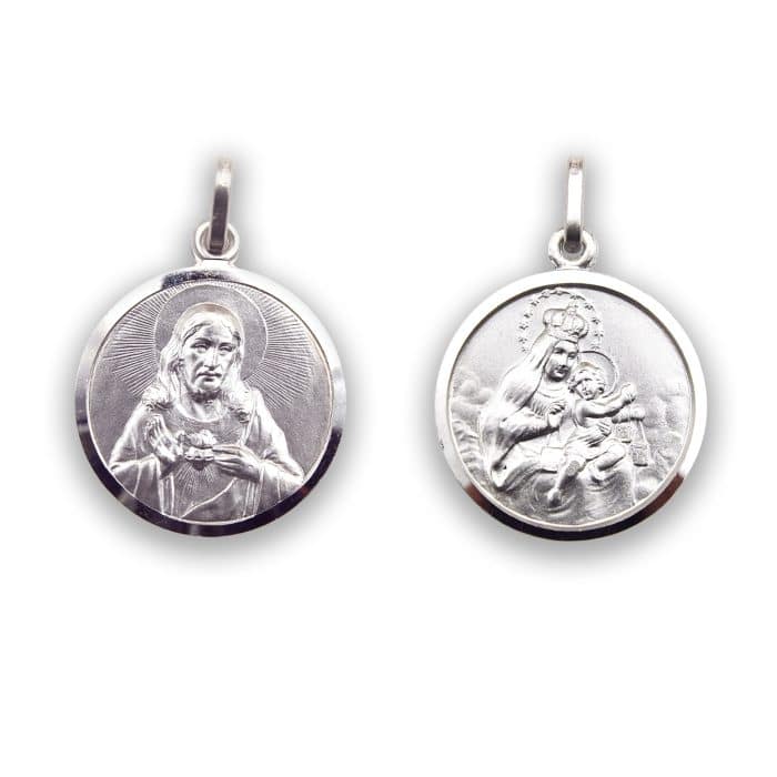 圣衣圣牌-925银-17mm Catholic religious art