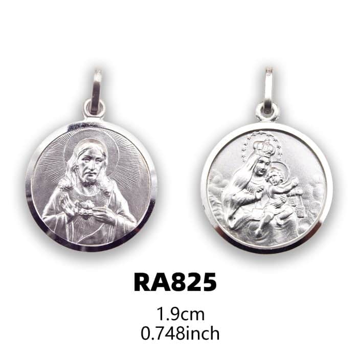 圣衣圣牌-925银-19mm Catholic religious art