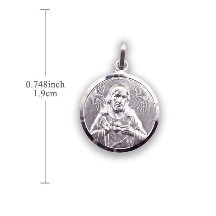 圣衣圣牌-925银-19mm Catholic religious art