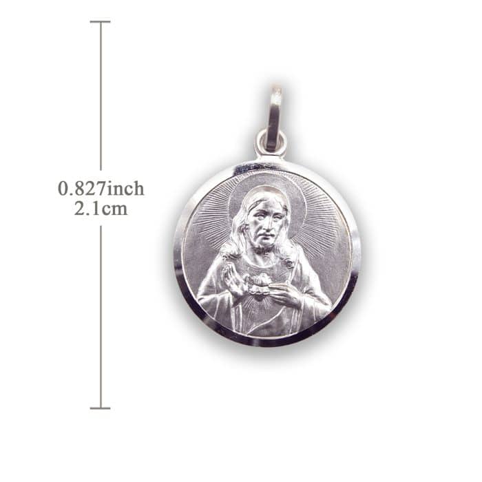 圣衣圣牌-925银-21mm Catholic religious art