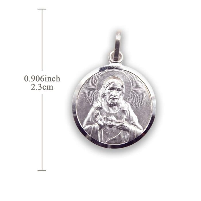 圣衣圣牌-925银-23mm Catholic religious art