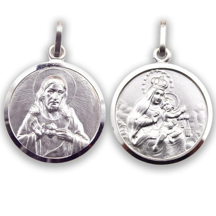 圣衣圣牌-925银-28mm Catholic religious art