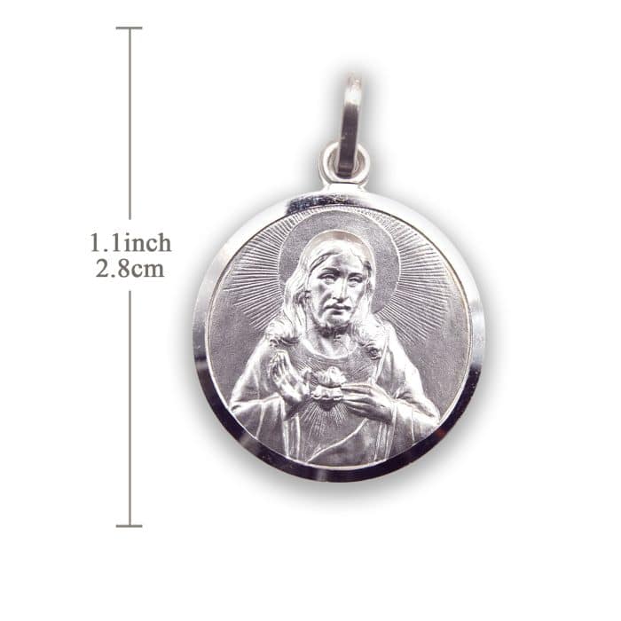 圣衣圣牌-925银-28mm Catholic religious art