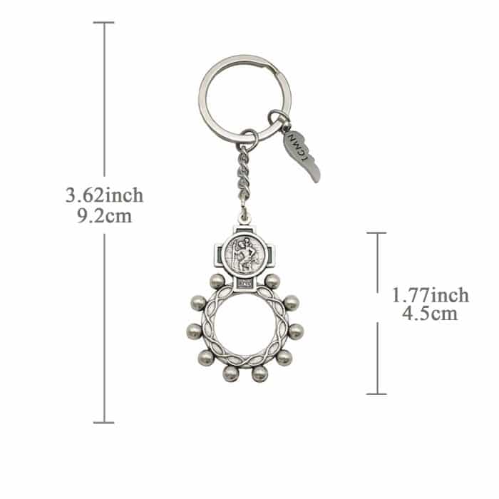 钥匙扣-指环念珠-法蒂玛-基多福 Catholic religious art