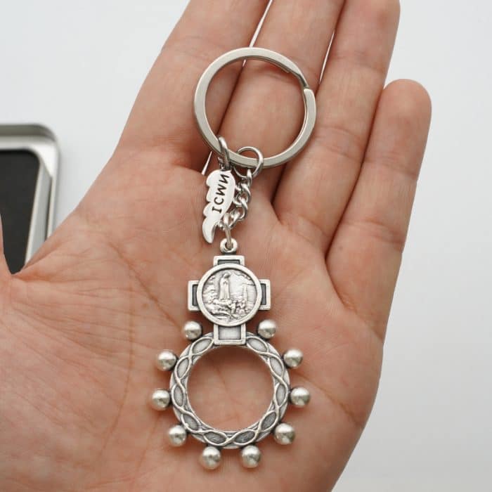 钥匙扣-指环念珠-法蒂玛-基多福 Catholic religious art