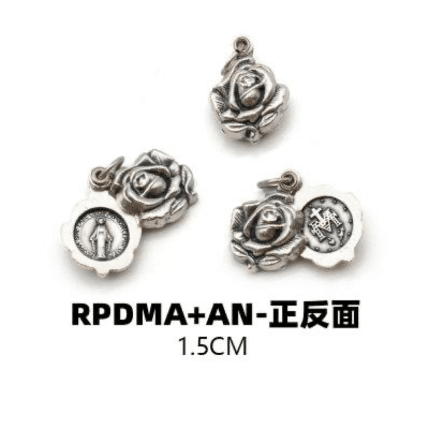DIY小吊牌-圣母显灵-锌合金-可以开合-1.5cm