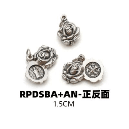 DIY小吊牌-圣本笃-锌合金-可以开合-1.5cm