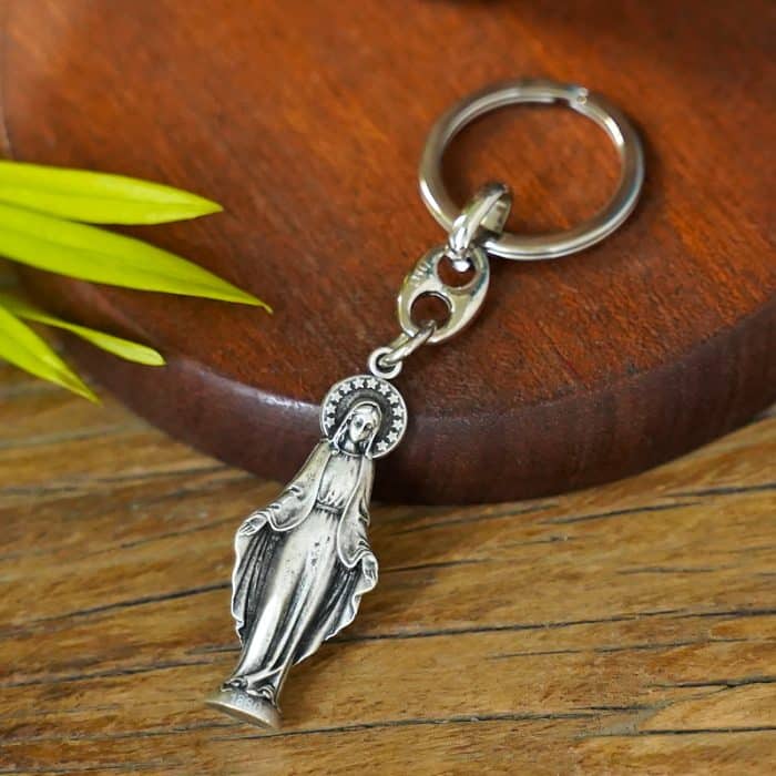 钥匙扣-圣母无染-9cm Catholic religious art