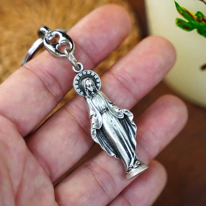钥匙扣-圣母无染-9cm Catholic religious art