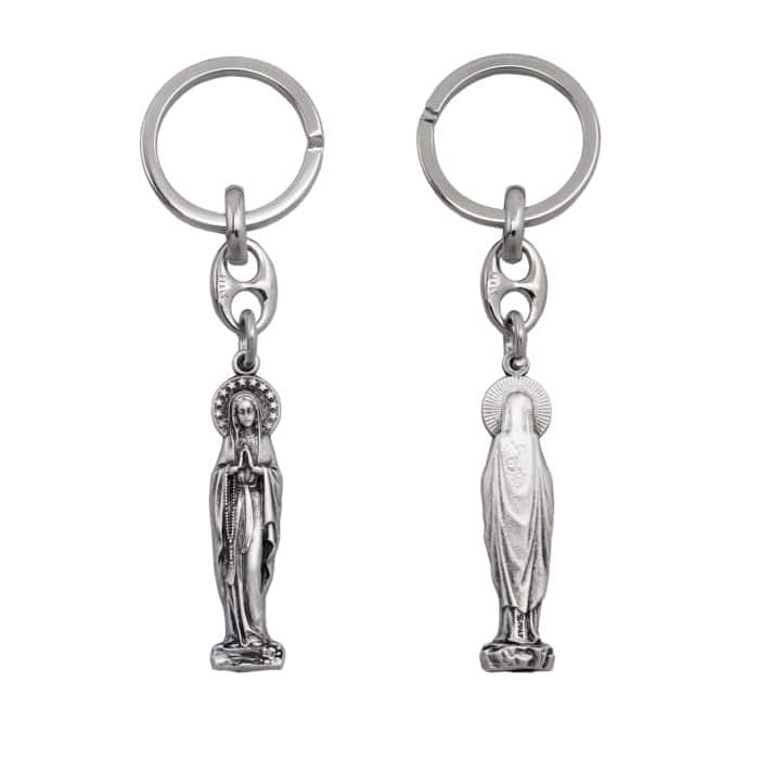 钥匙扣-露德圣母-9cm Catholic religious art