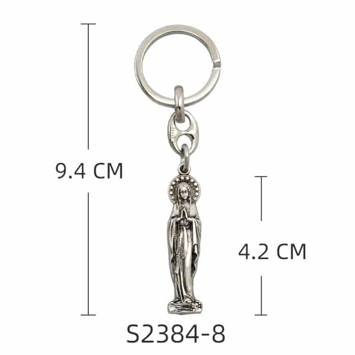 钥匙扣-露德圣母-9cm Catholic religious art