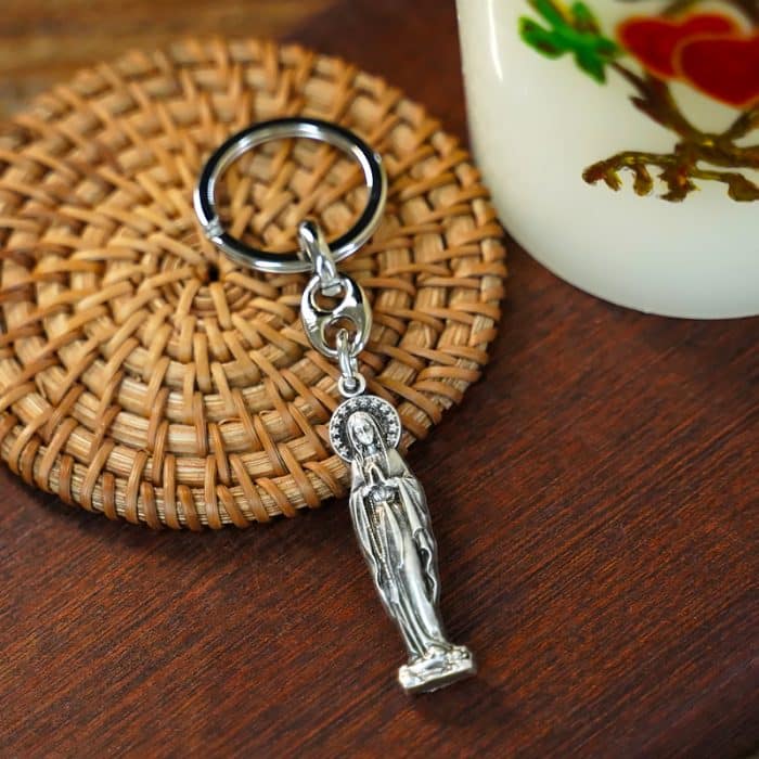 钥匙扣-露德圣母-9cm Catholic religious art