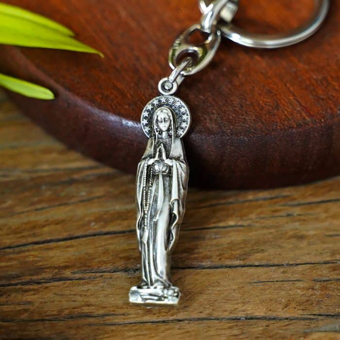 钥匙扣-露德圣母-9cm Catholic religious art
