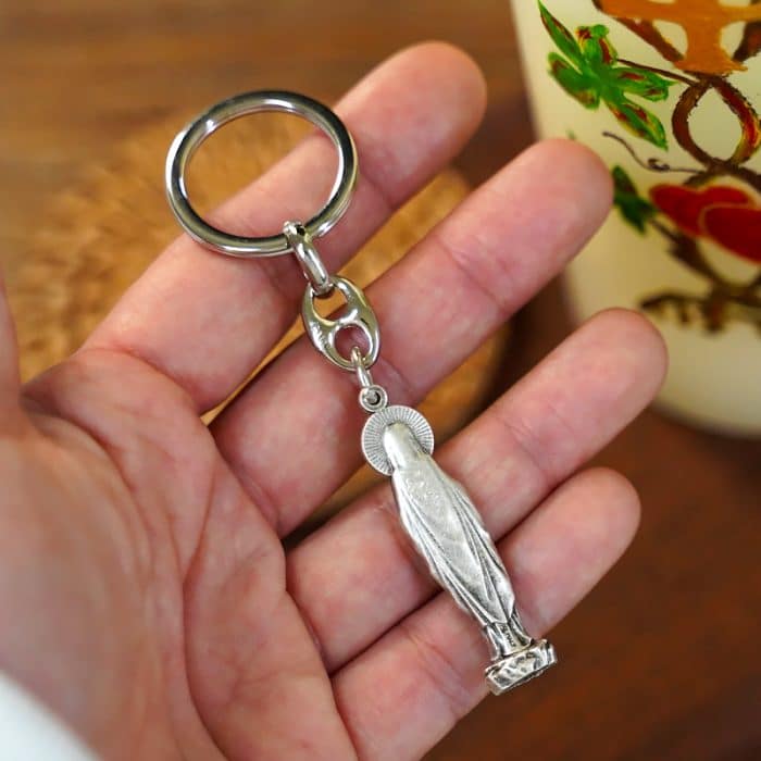 钥匙扣-露德圣母-9cm Catholic religious art