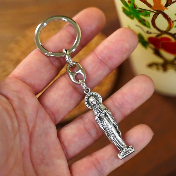 钥匙扣-露德圣母-9cm Catholic religious art