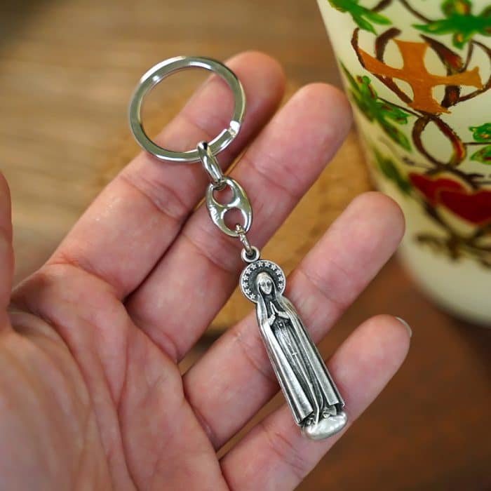 钥匙扣-法蒂玛圣母-9cm Catholic religious art