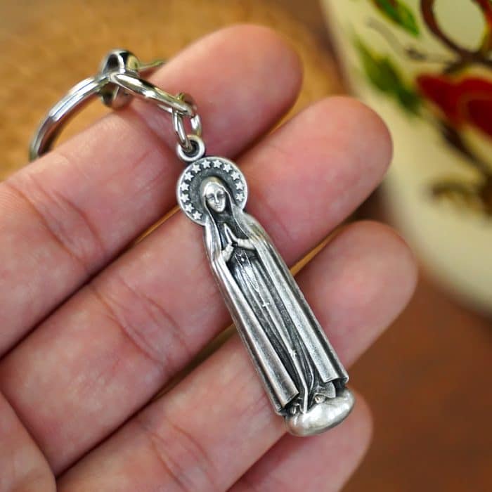 钥匙扣-法蒂玛圣母-9cm Catholic religious art