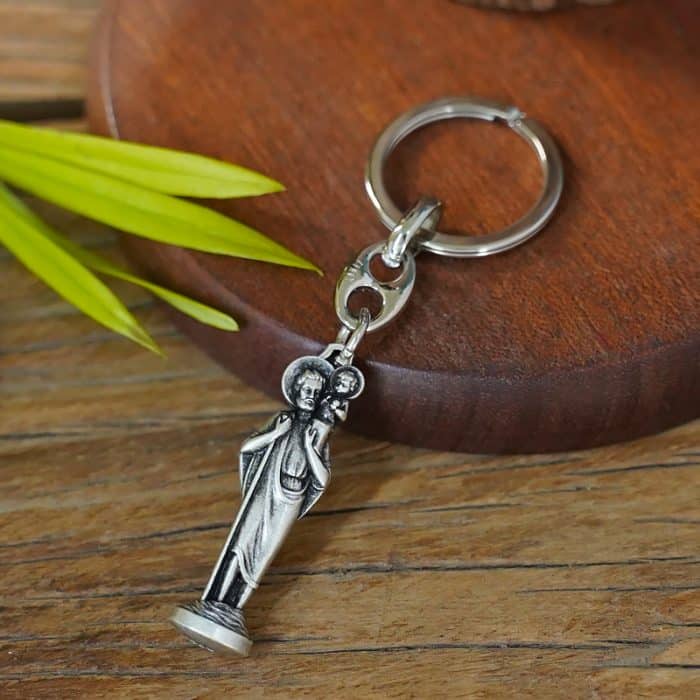 钥匙扣-圣基多福-9cm Catholic religious art