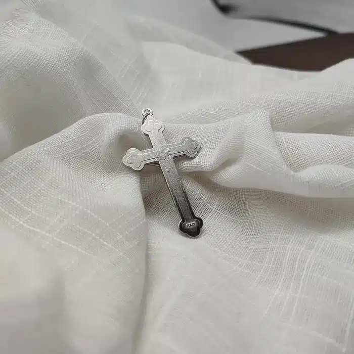 DIY十字架-黑珐琅-锌合金-黑色珐琅-5.5cm Catholic religious art