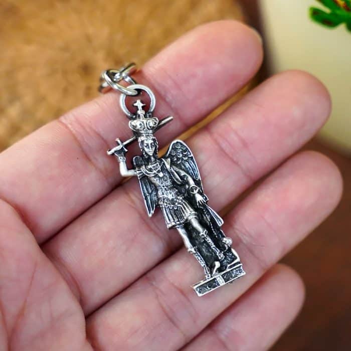 钥匙扣-圣弥额耳-10cm Catholic religious art