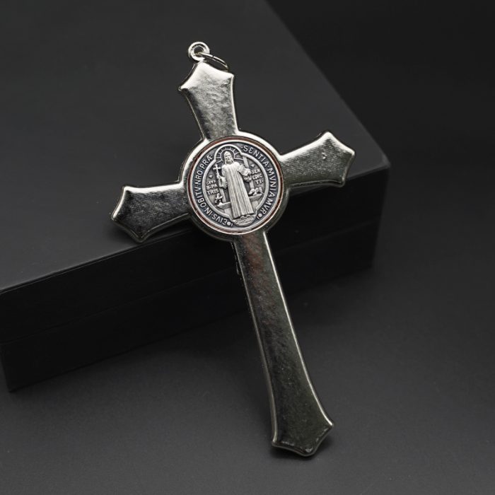 【现货】圣本笃十字架-黑色-11x7cm Catholic religious art