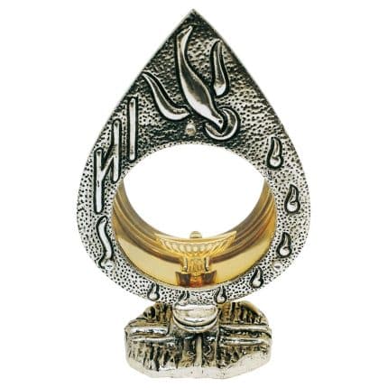 IHS主题圣体光 - 高18厘米，圣龛直径9.5厘米