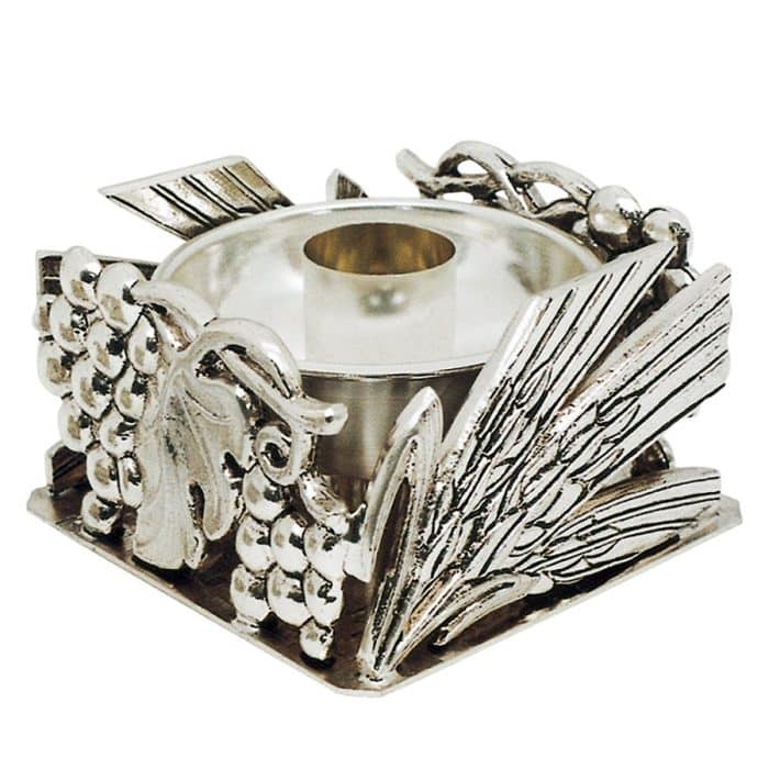 葡萄与麦穗主题方形烛台 Catholic religious art