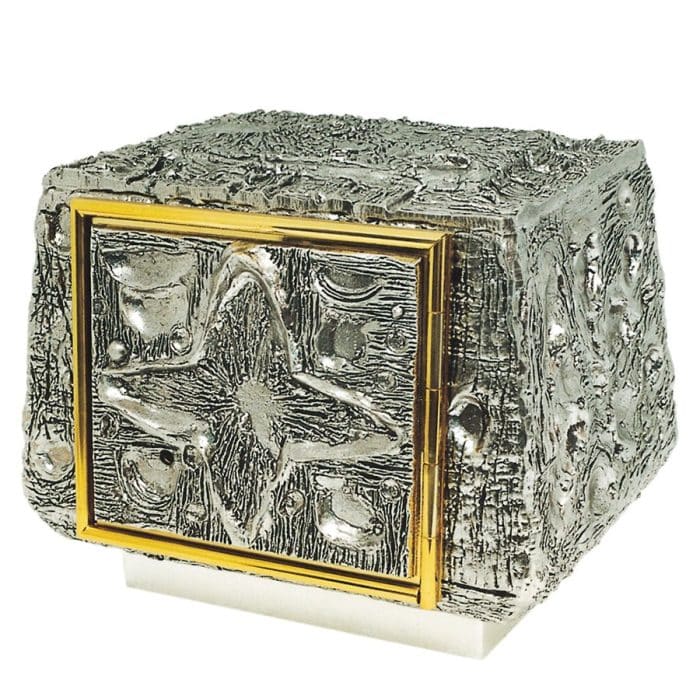 带十字架的桌上圣体龛 - 28 x 21厘米，高22厘米 Catholic religious art