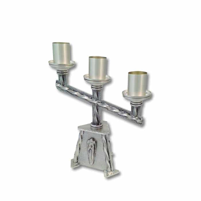 带三烛座的烛台，高32厘米 Catholic religious art