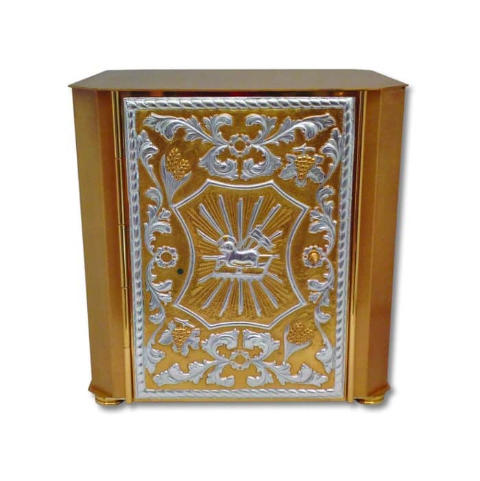 桌上圣体龛 - 门34 x 30厘米，高35厘米 Catholic religious art