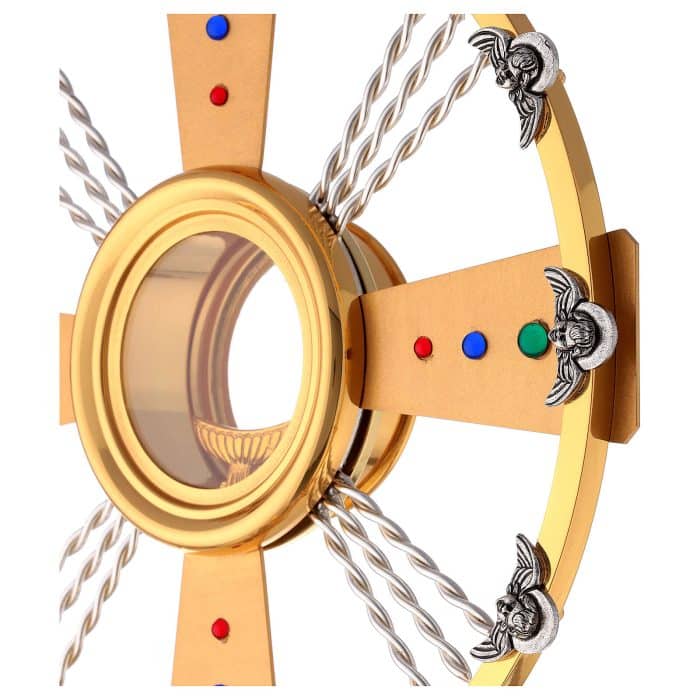 圣体光 - 高60厘米，圣体盒直径9.5厘米 Catholic religious art