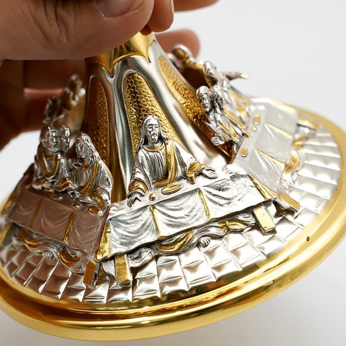 【现货】最后晚餐主题-圣爵杯圣体盒套装19+21cm Catholic religious art