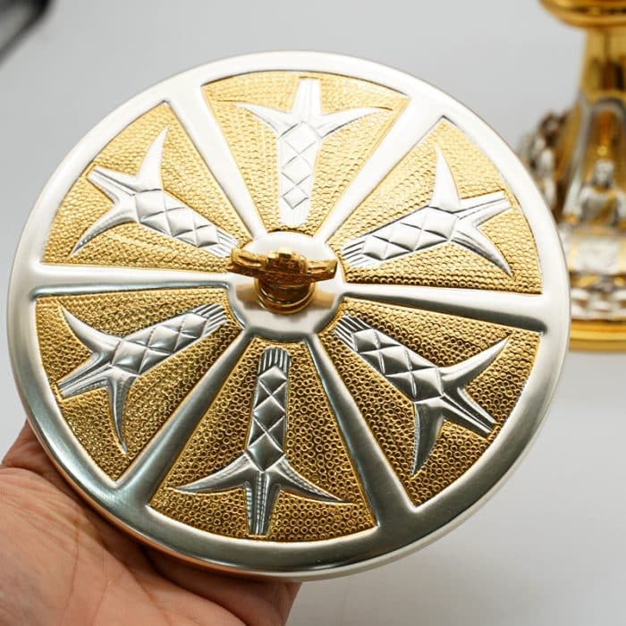 【现货】最后晚餐主题-圣爵杯圣体盒套装19+21cm Catholic religious art