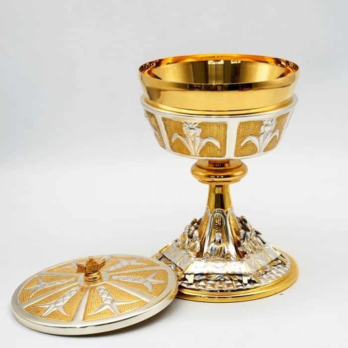 【现货】最后晚餐主题-圣爵杯圣体盒套装19+21cm Catholic religious art