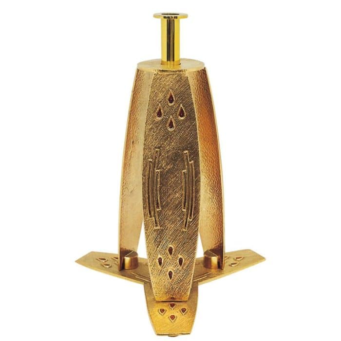 带红色珐琅的十字架支架 Catholic religious art