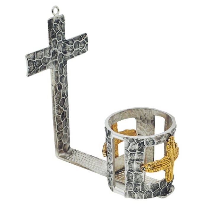 带金色十字架的墙灯 Catholic religious art