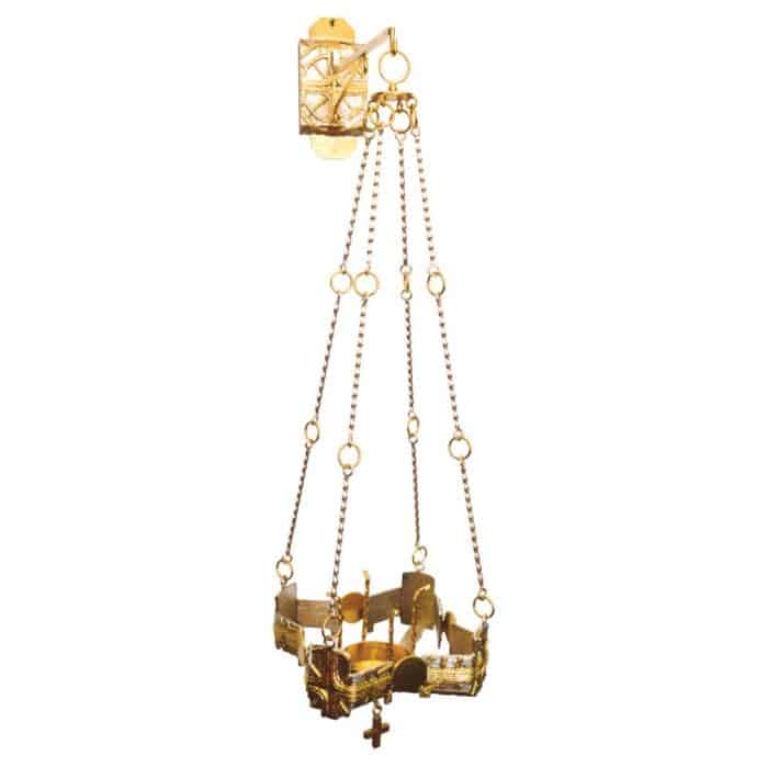 带金色十字架的墙灯 Catholic religious art