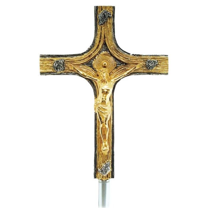 双色十字架-27x37cm Catholic religious art