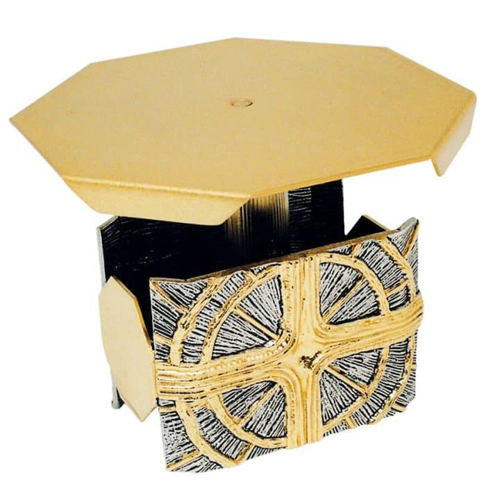 带双色十字架的圣体光底座 Catholic religious art