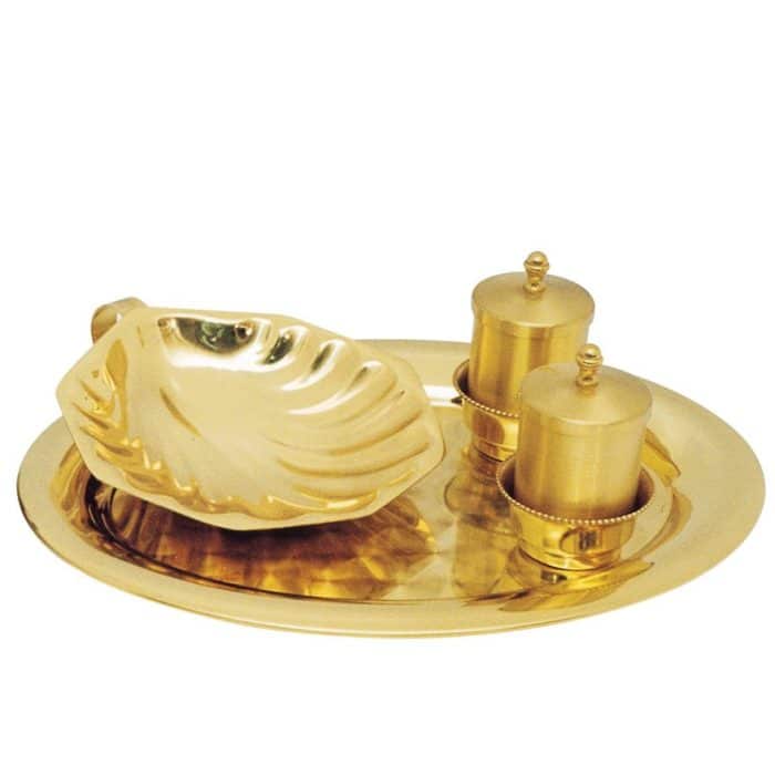 缎面椭圆形圣洗用品 Catholic religious art