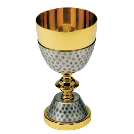 锤纹底座圣爵 - 高14厘米