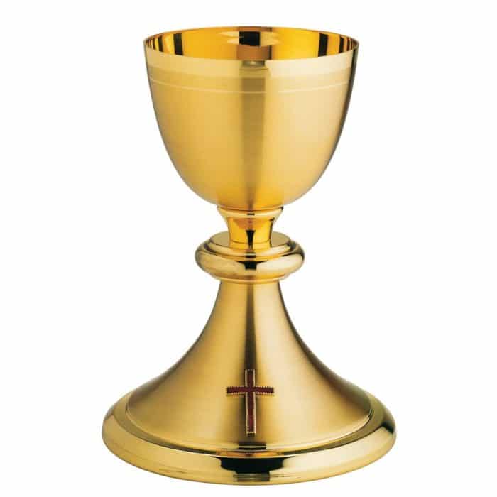 珐琅十字架圣爵 - 高19厘米 Catholic religious art