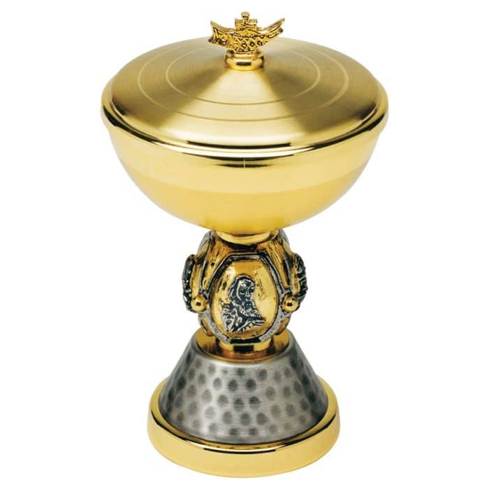 福音书作者主题圣体盒 - 高15厘米，杯直径10厘米 Catholic religious art